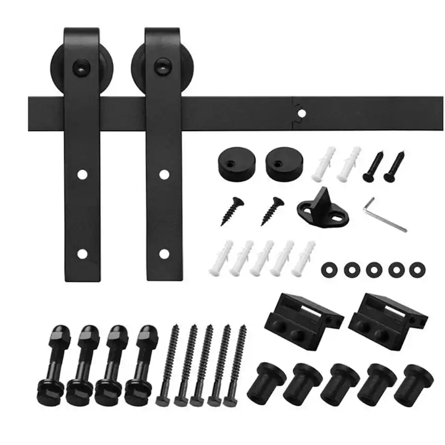 Boyel Living Interior Barn Door 64 in L x 0.75 in W x 96 in H with ...