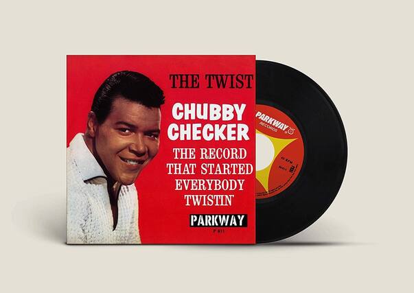 THE TWIST
CHUBBY CHECKER
THE RECORD THAT STARTED EVERYBODY TWISTIN'
PARKWAY
P 811
PARKWAY RECORDS
45 RPM
8643-1