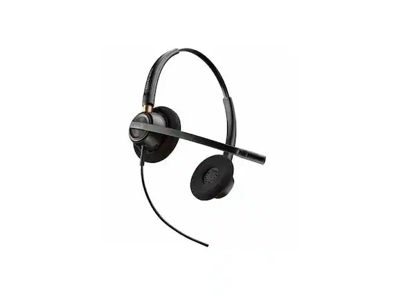 Front. Poly - Poly EncorePro 520 - Stereo Wired Headset - Noise Cancelling - 3.5mm - Over-the-head - Black.