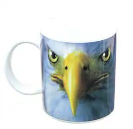 Just Funky - Eagle Face 11oz Coffee Mug - Multicolored