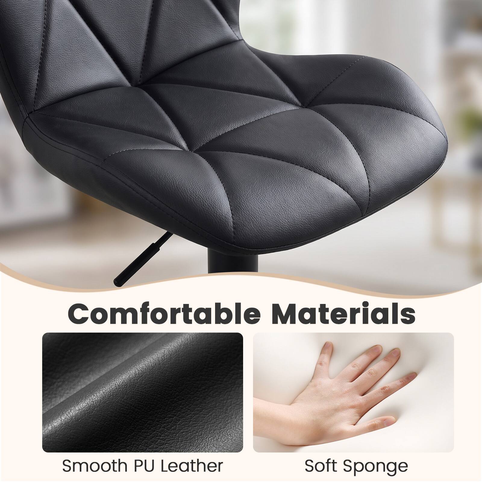 Comfortable Materials  
Smooth PU Leather  
Soft Sponge