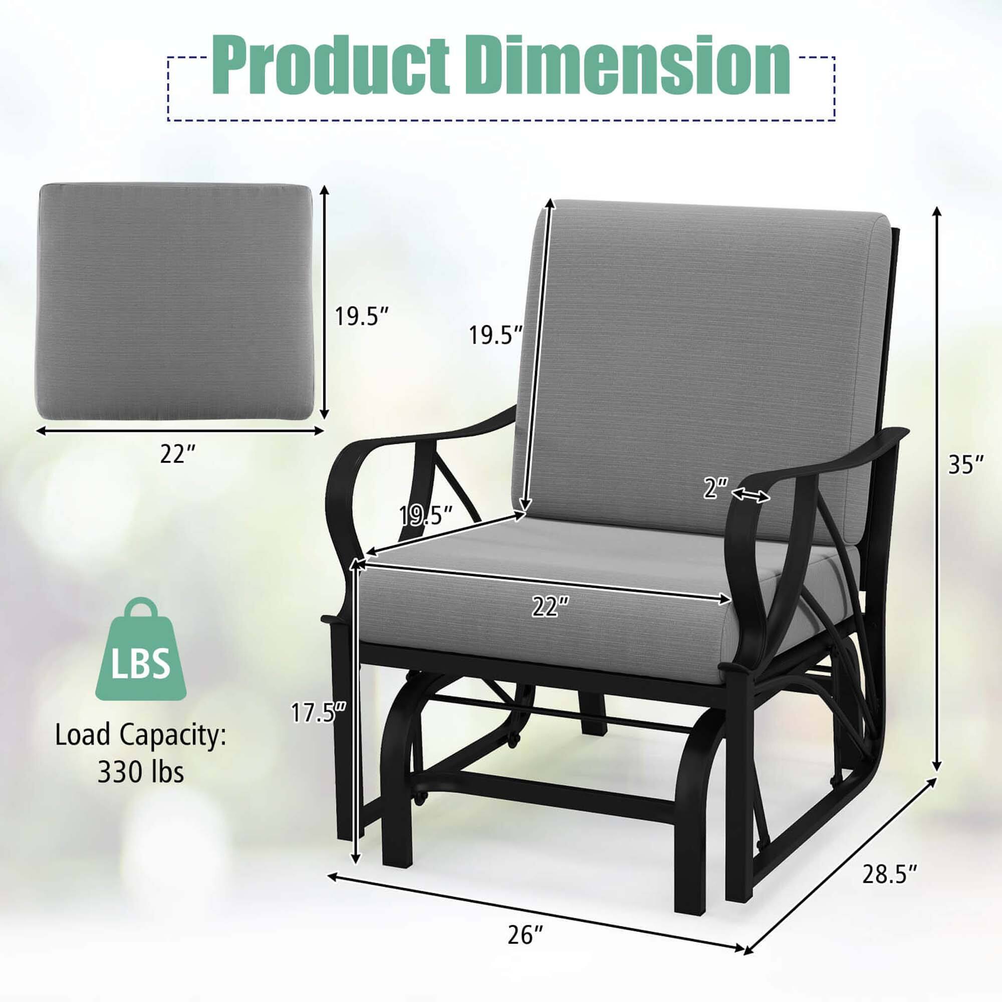 Product Dimension: 19.5" x 19.5" x 22" x 19.5" x 2" x 35" x 22"
Load Capacity: 330 lbs
17.5W
28.5"
26"