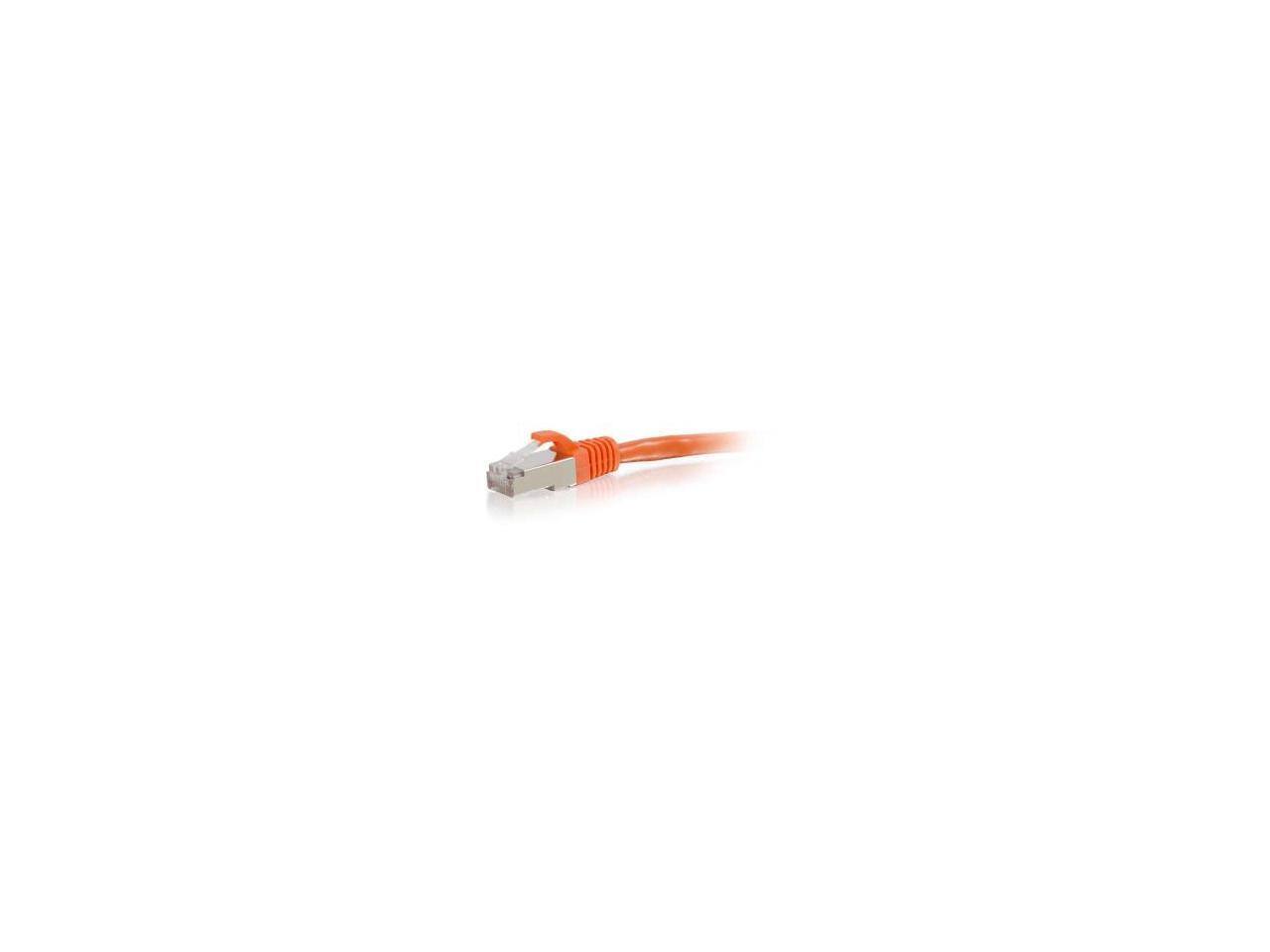 Alt View 4. Cables to Go - C2G 00893 20ft. Cat6 Snagless Shielded (STP) Ethernet Network Patch Cable - Orange.