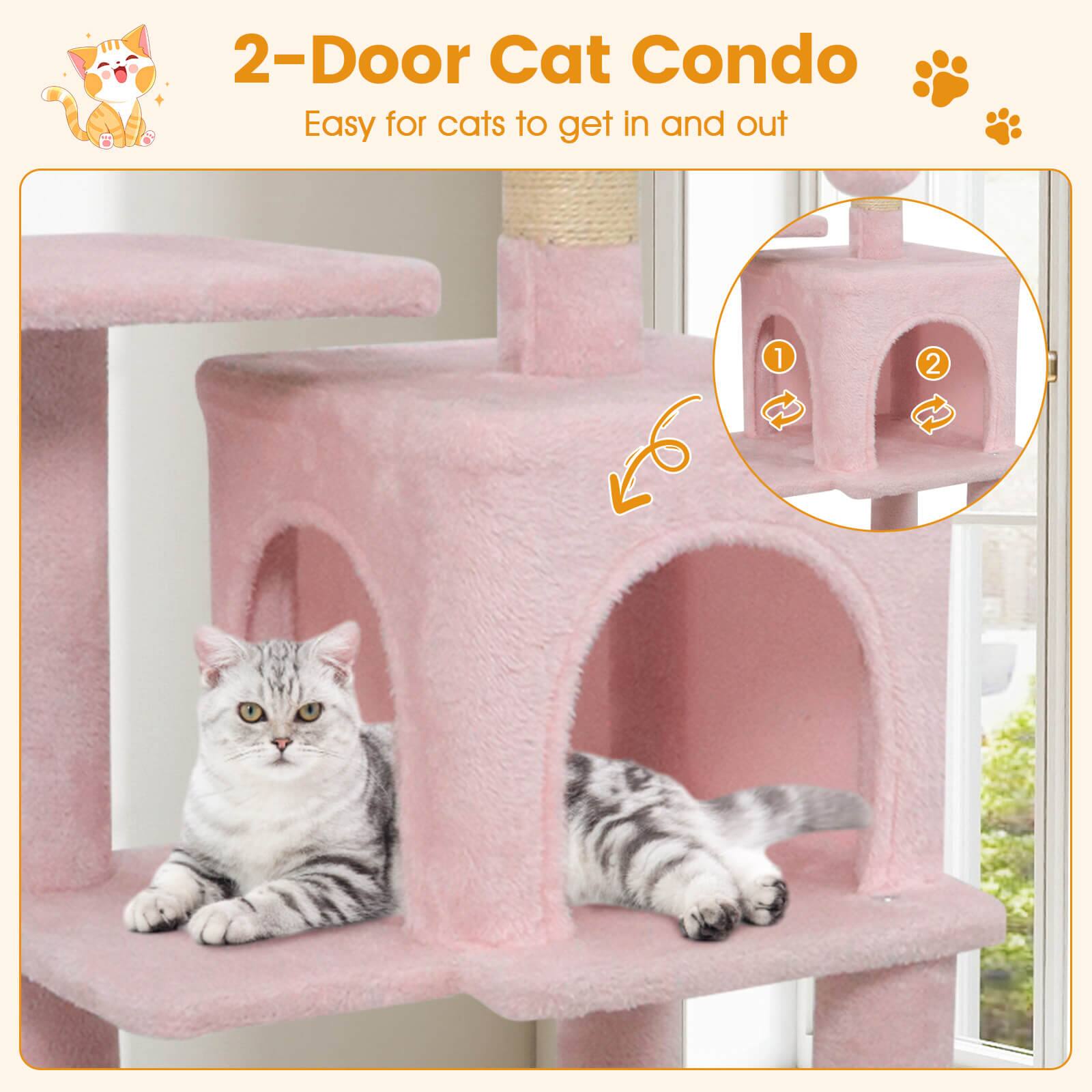 2-Door Cat Condo  
Easy for cats to get in and out