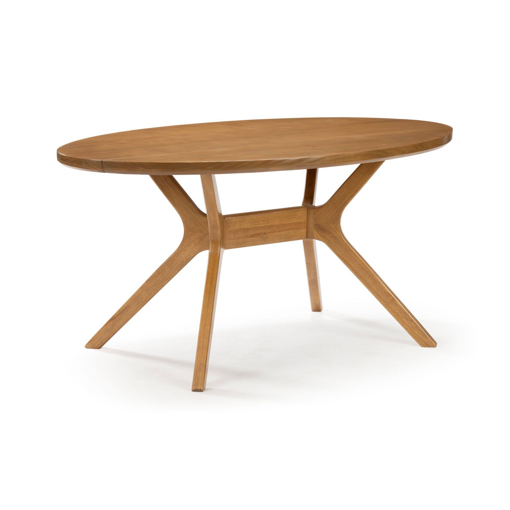 Alt View 2. Plank+Beam - Verso Oval Dining Table (62 x 34in / 1570 x 872mm), Pecan - Pecan.