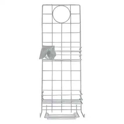 Front. Better Houseware - Better Houseware 888/w White-coated Steel Shower Caddy - white.