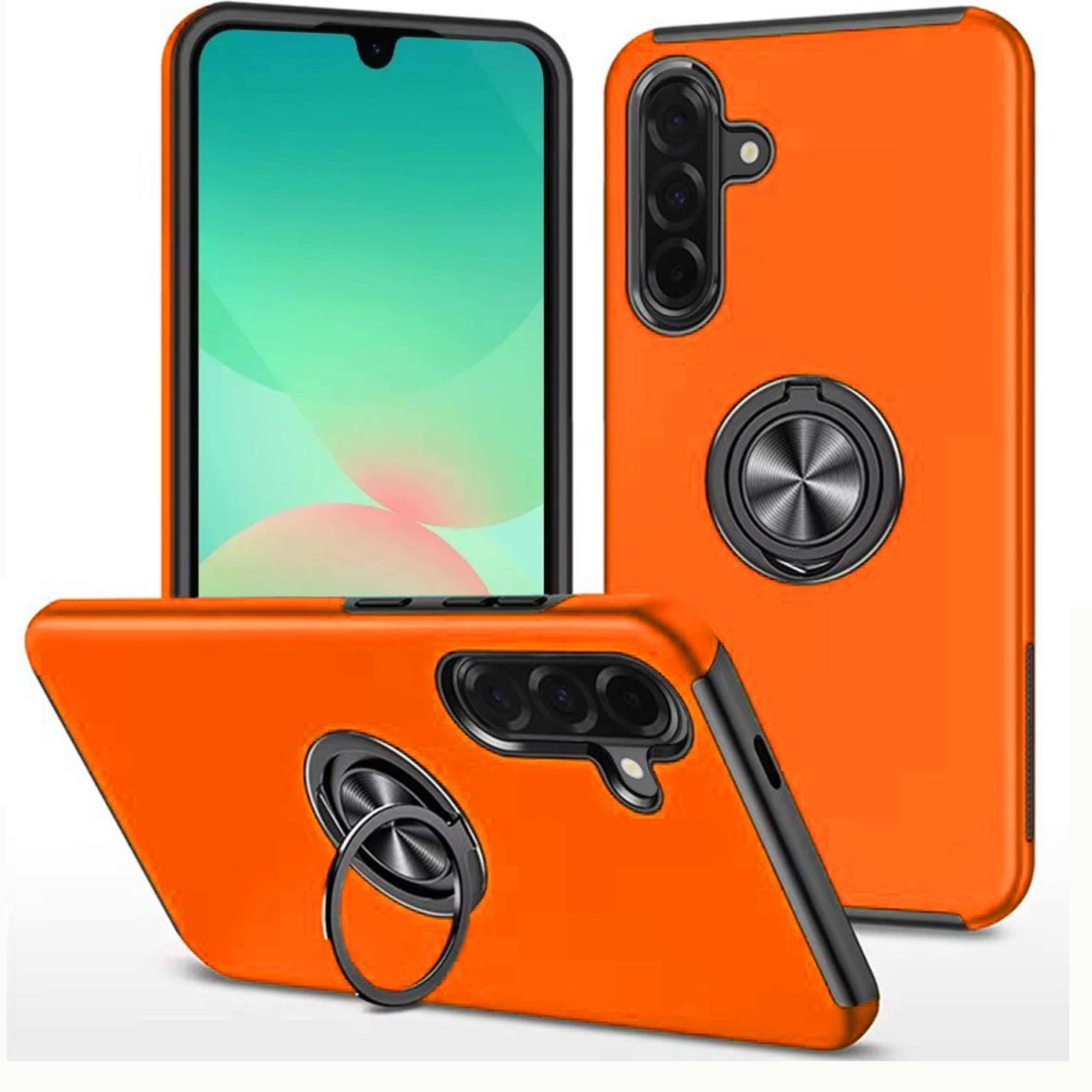 Kitcheniva - Heavy Duty Rubber Armor Case With Tempered Glass For Samsung A27 5G Cosmic - Orange price history on PriceWatchPro