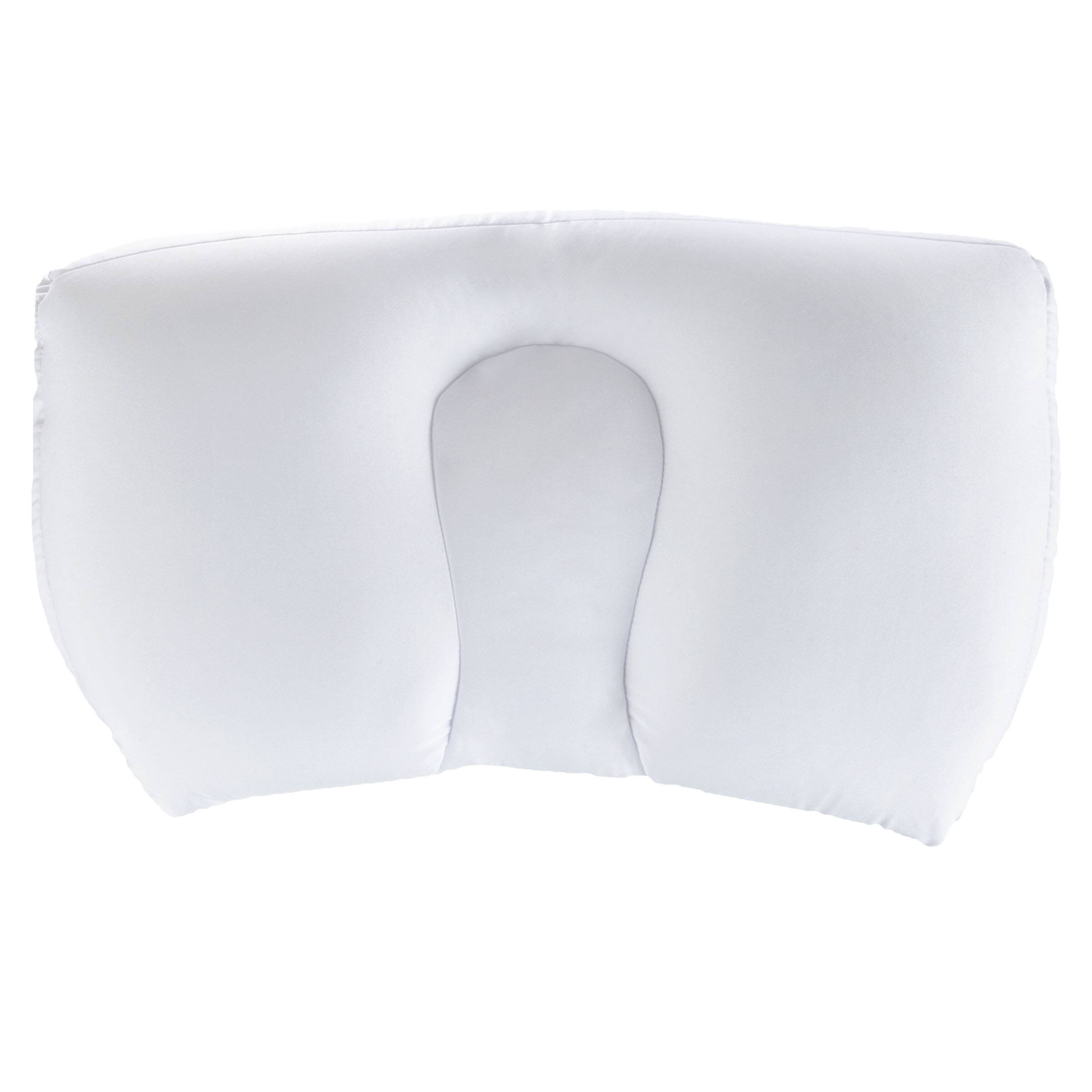 Angle. Lavish Home - Ergonomic Microbead Pillow, White - White.