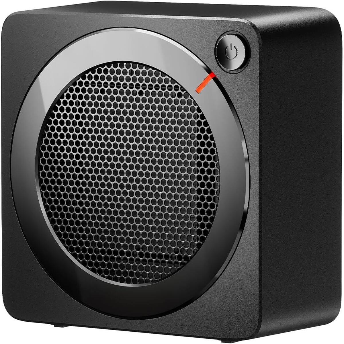 Front. Loheer - Loheer 500W PTC Ceramic Space Heater, Portable Desk Electric Heater for Indoor Office and Home Use.