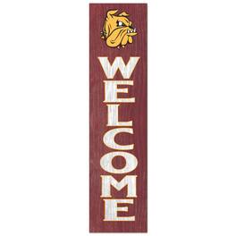 Jardine - Minnesota Duluth Bulldogs 12'' x 48'' Welcome Outdoor Leaner - Maroon
