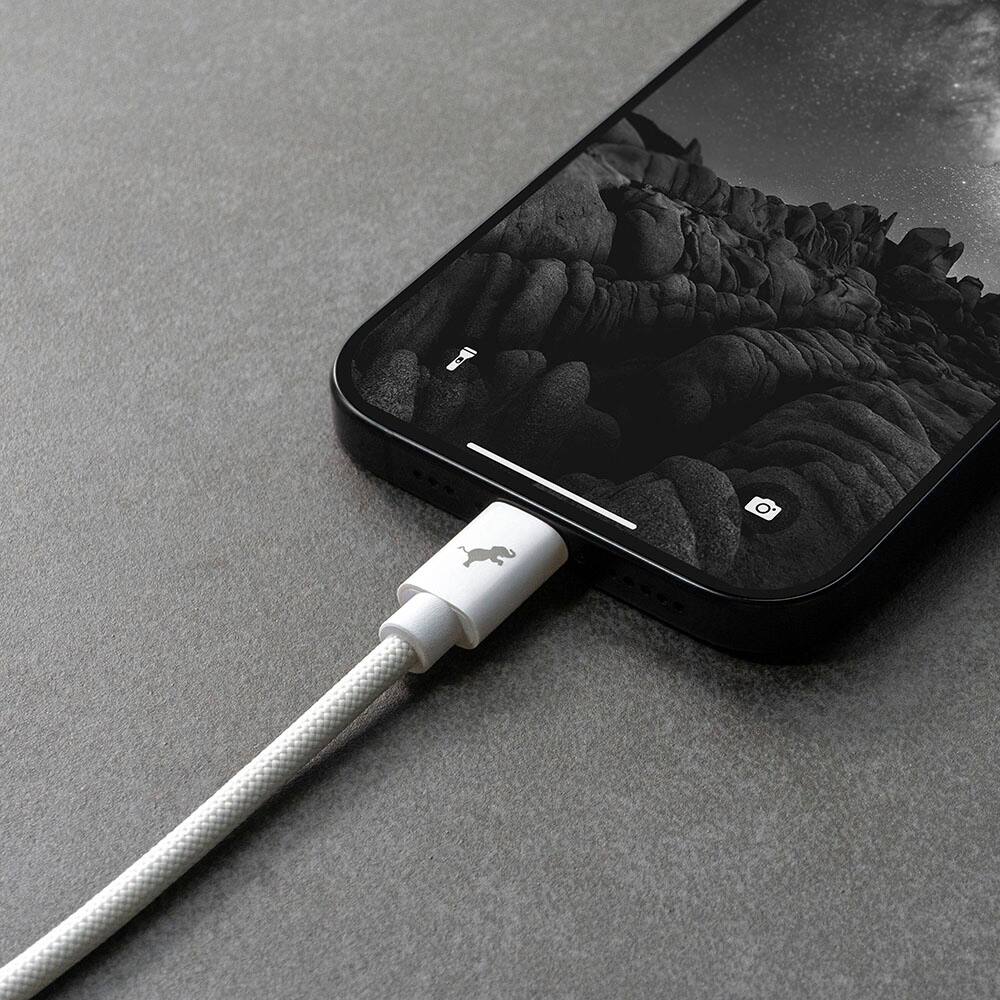 Alt View 8. Nimble - Powerknit 1M USB C to C Cable - White.