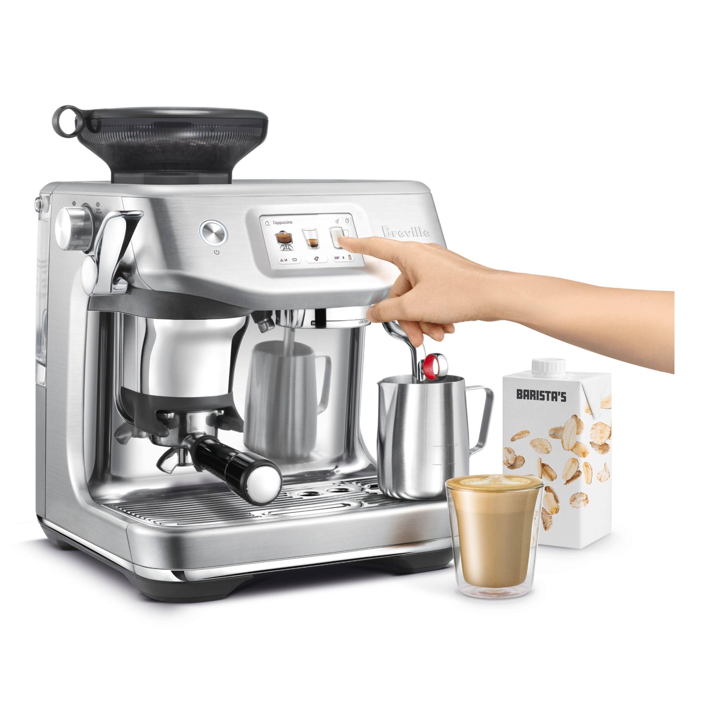 Alt View 1. Breville - Barista Touch Impress Espresso Machine - Brushed Stainless Steel.
