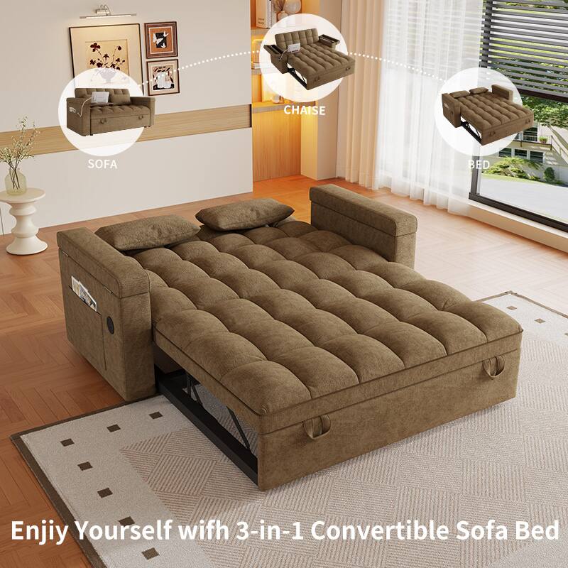 Enjoy Yourself with 3-in-1 Convertible Sofa Bed