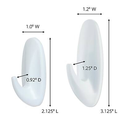 1.2" W  
1.0" W  
1.25" D  
0.92" D  
2.125" L  
3.125" L