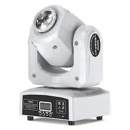 UKing - 30W RGBW LED White Stage Light Gobo Beam Moving Head DJ Party Disco