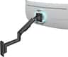 Mount-It! - Mount‑It! Heavy‑Duty Wall Mount Arm for 49″ Curved & Ultrawide Monitors, Gas‑Spring Full Motion, 23.5″ Reach, 44 lb - Black