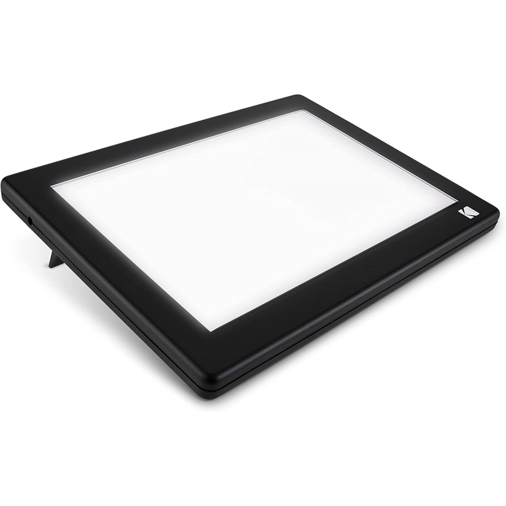 Front. Kodak - LED Light Box 12”x8”, Battery & USB Powered Light Pad for Negatives, Slides & Films Viewing - Black.