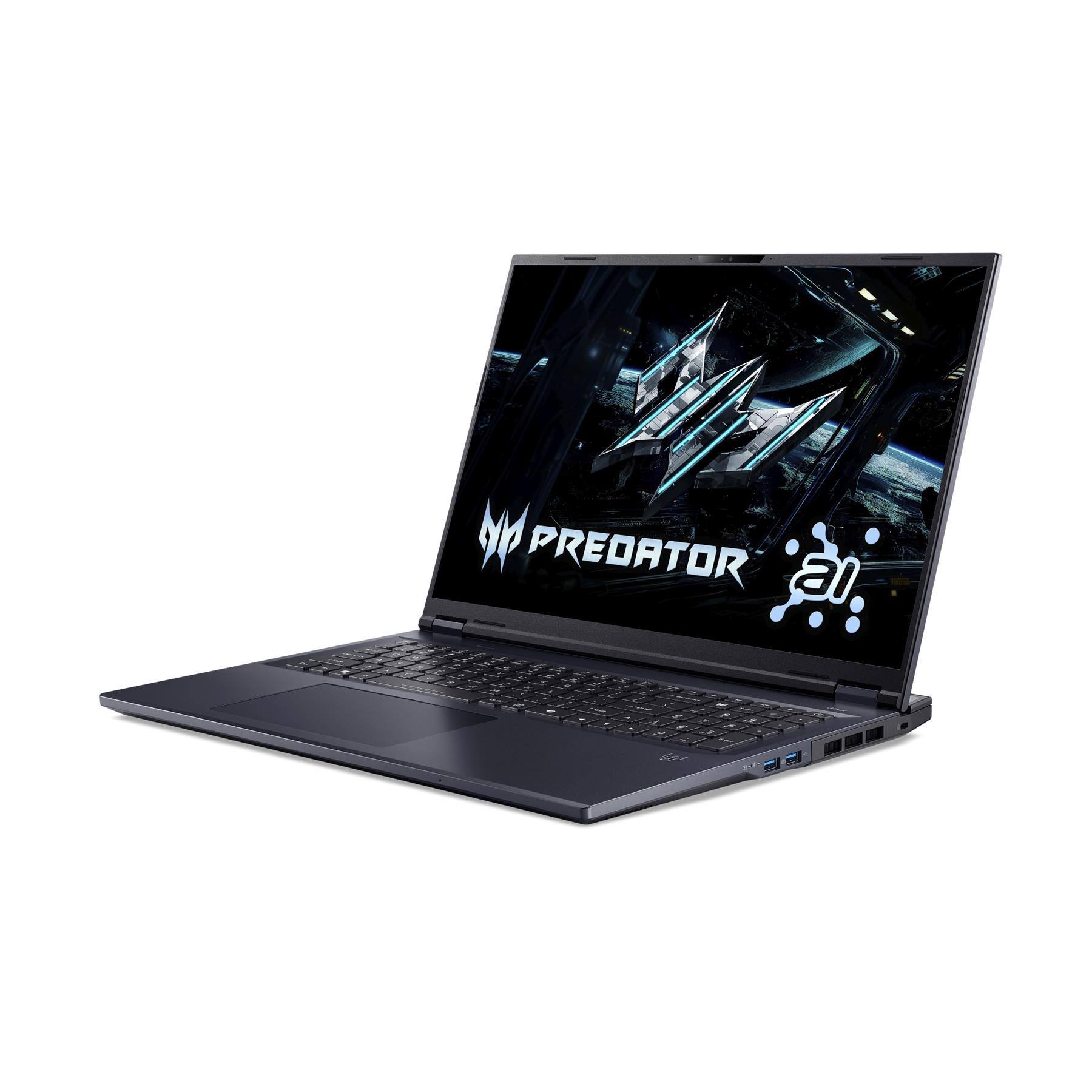 Left. Acer - Predator Helios Neo 18" WQXGA IPS Gaming Laptop PHN18-72-961N 250Hz NVIDIA GeForce RTX 5070 TI 64GB RAM 2TB Storage - Black.