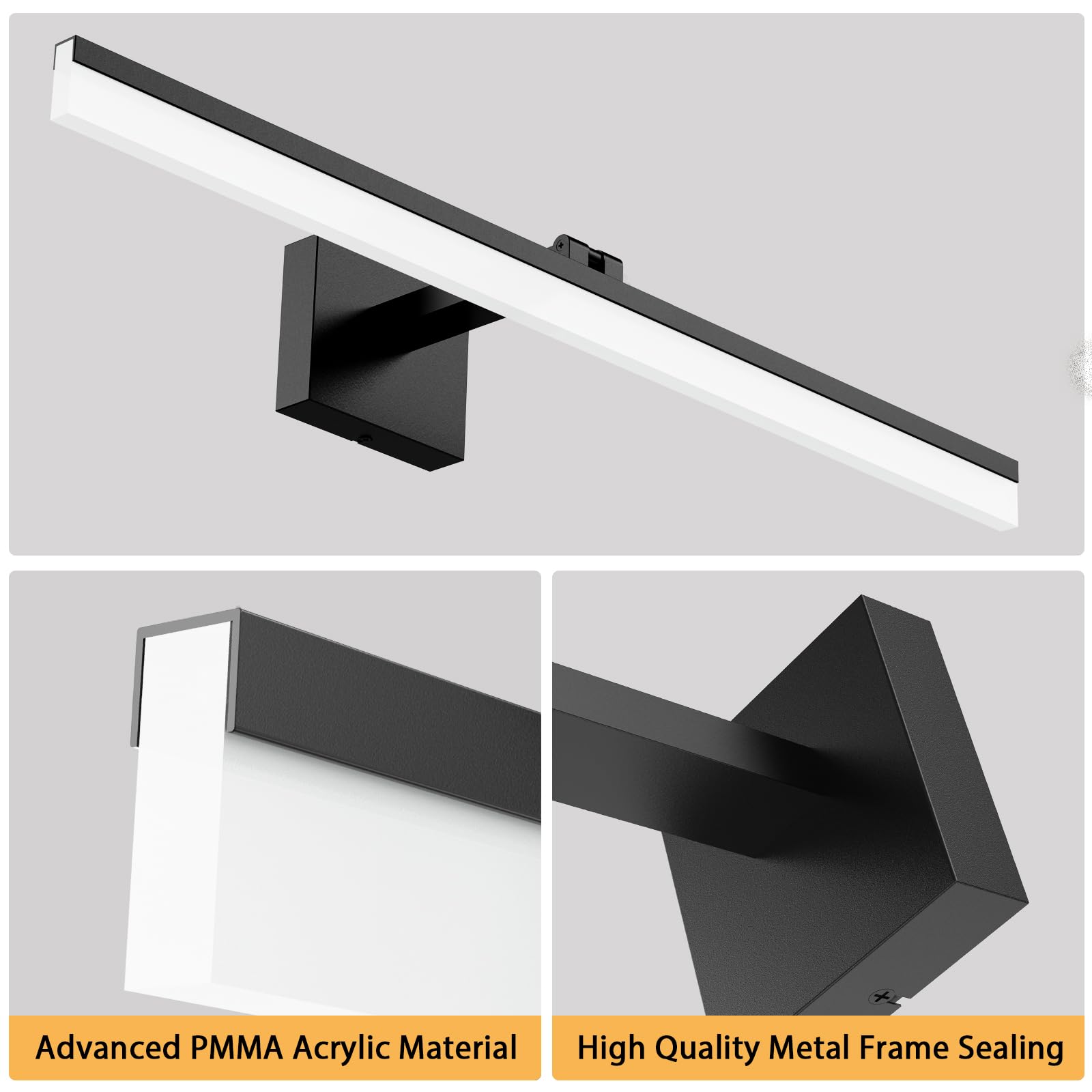 Advanced PMMA Acrylic Material  
High Quality Metal Frame Sealing