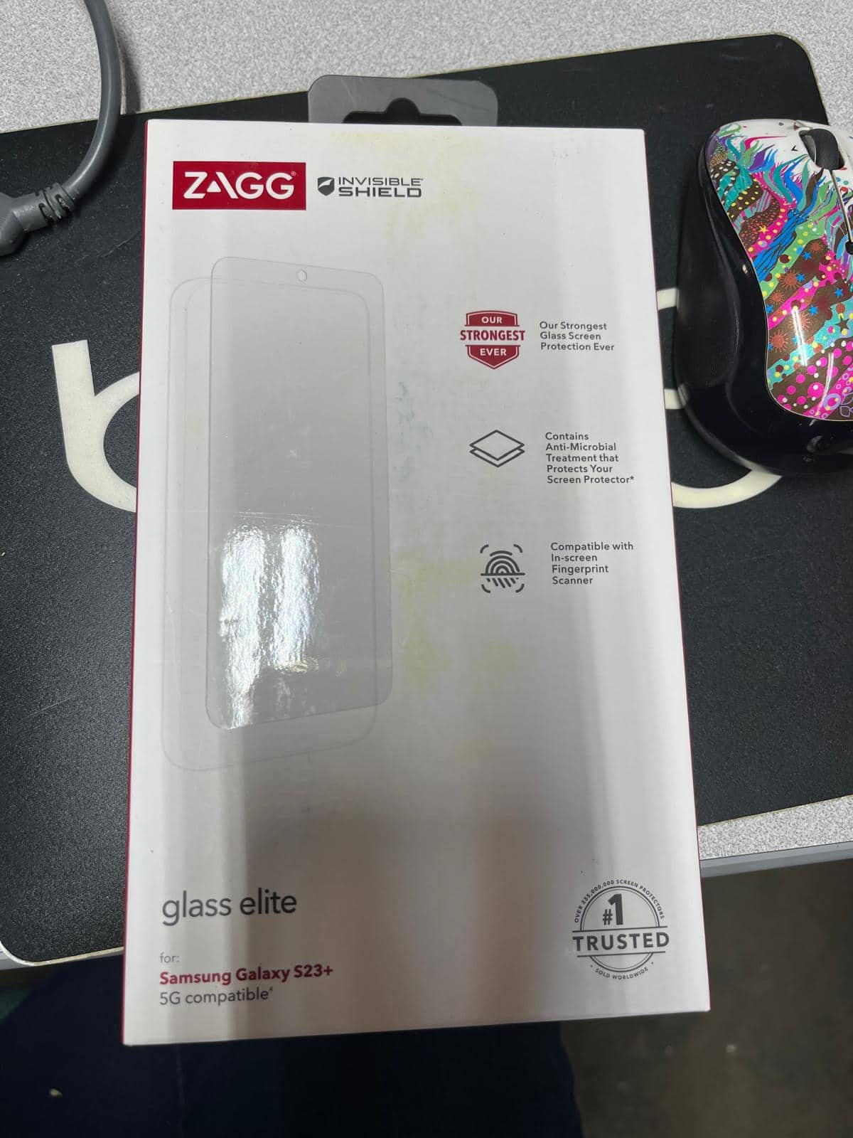 ZAGG - Invisible Shield Strongest Ever Glass Screen Protection Glass Elite For Samsung Galaxy S23+ 5G - Clear