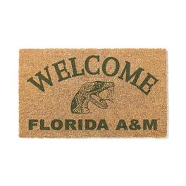 Jardine - Florida A&M Rattlers 18" x 34" Welcome Coir Doomat - Brown