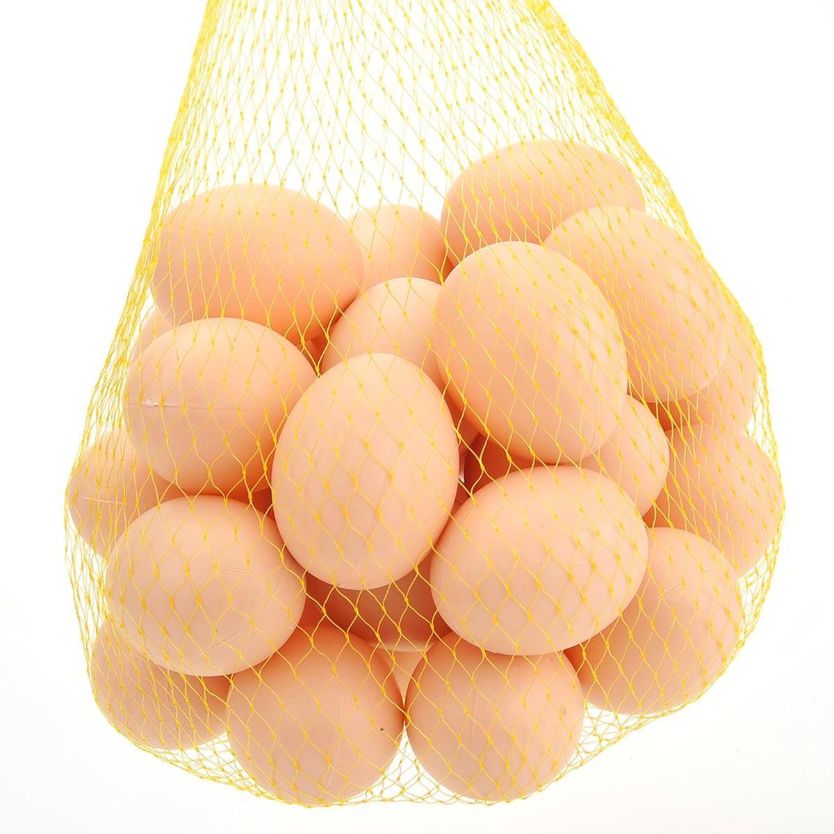 Alt View 4. JuzToys - 30pcs Kids Realistic Chicken Eggs Toys, Play Food Toy Eggs for Pretend Play, Easter Decor, Egg Hunt Game - Brown.