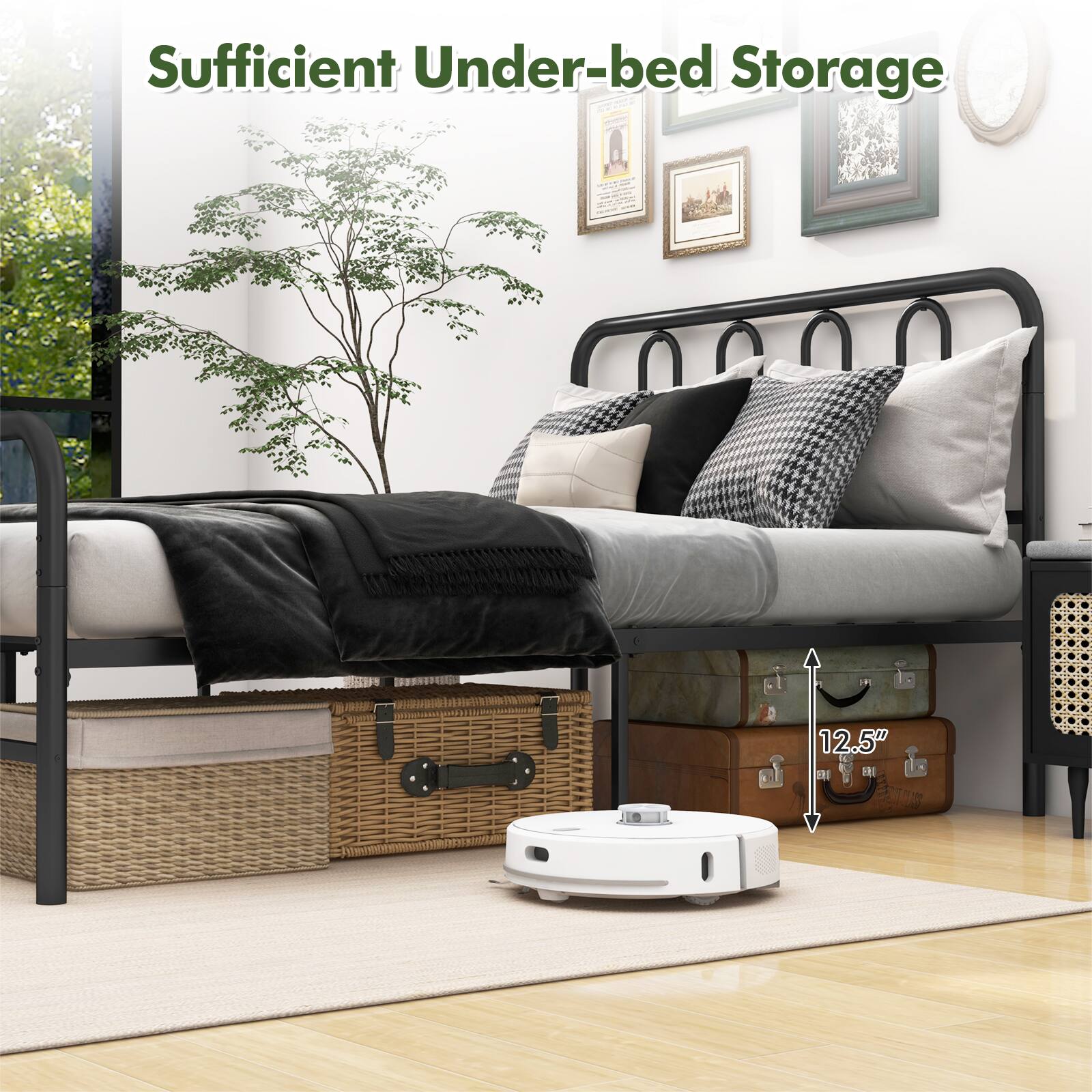 Sufficient Under-bed Storage

12.5" DRE