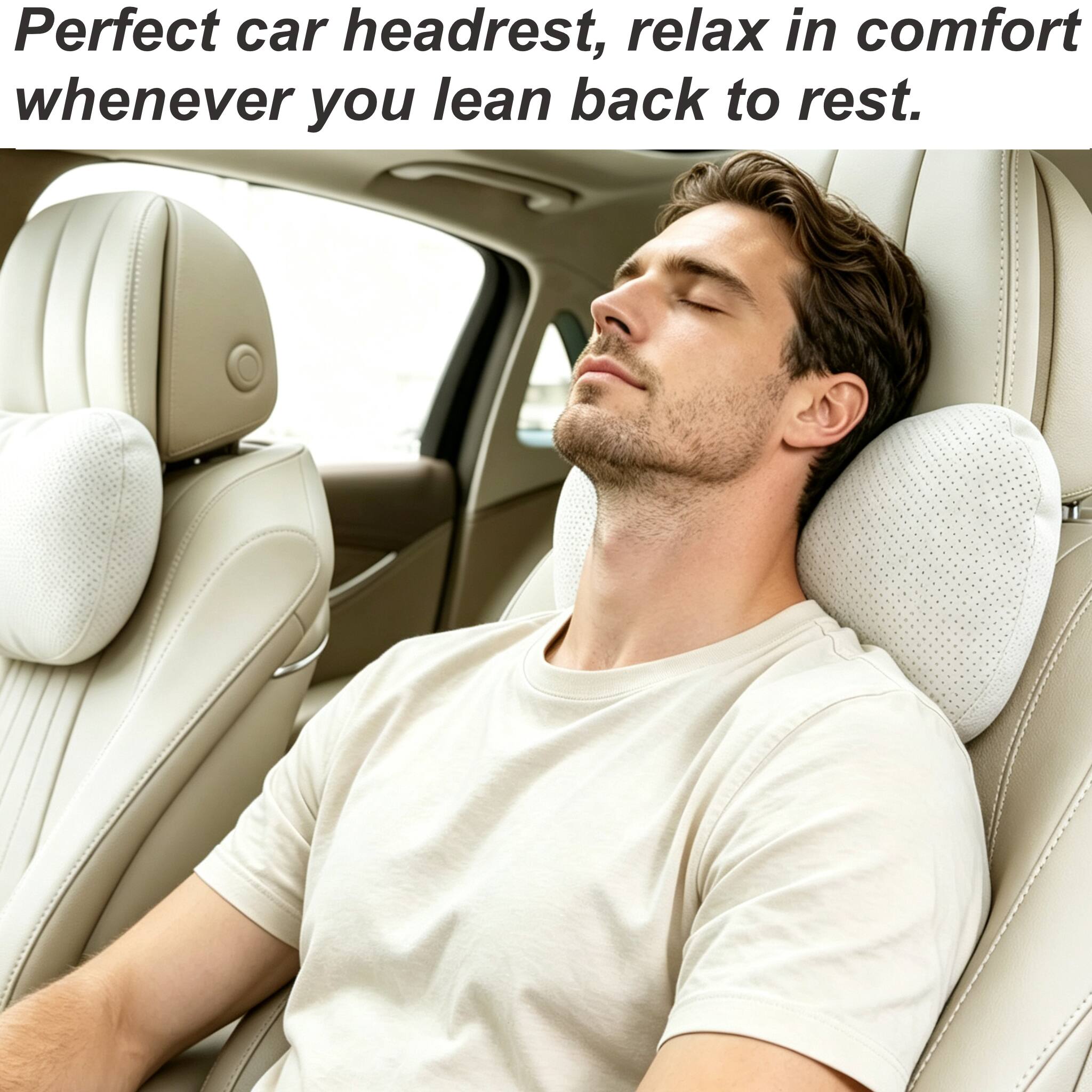 Perfect car headrest, relax in comfort whenever you lean back to rest.