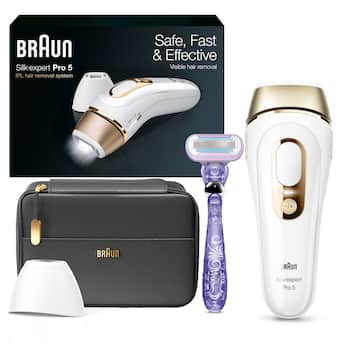 Braun Pro5 PL5147 IPL Hair Removal Kit for Men & Women White Gold Braun Pro5 PL5147 IPL Hair Removal Kit for Men & Women White Gold