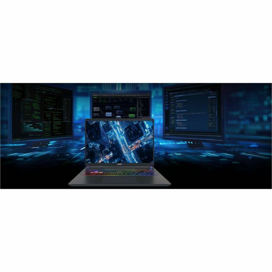 Alt View 8. MSI - MSI Vector 16 HX AI 16” QHD+ Gaming Laptop - Intel Core Ultra 9 275HX 2025 - RTX 5080 - 32GB RAM - 1TB Storage - Cosmo Gray.