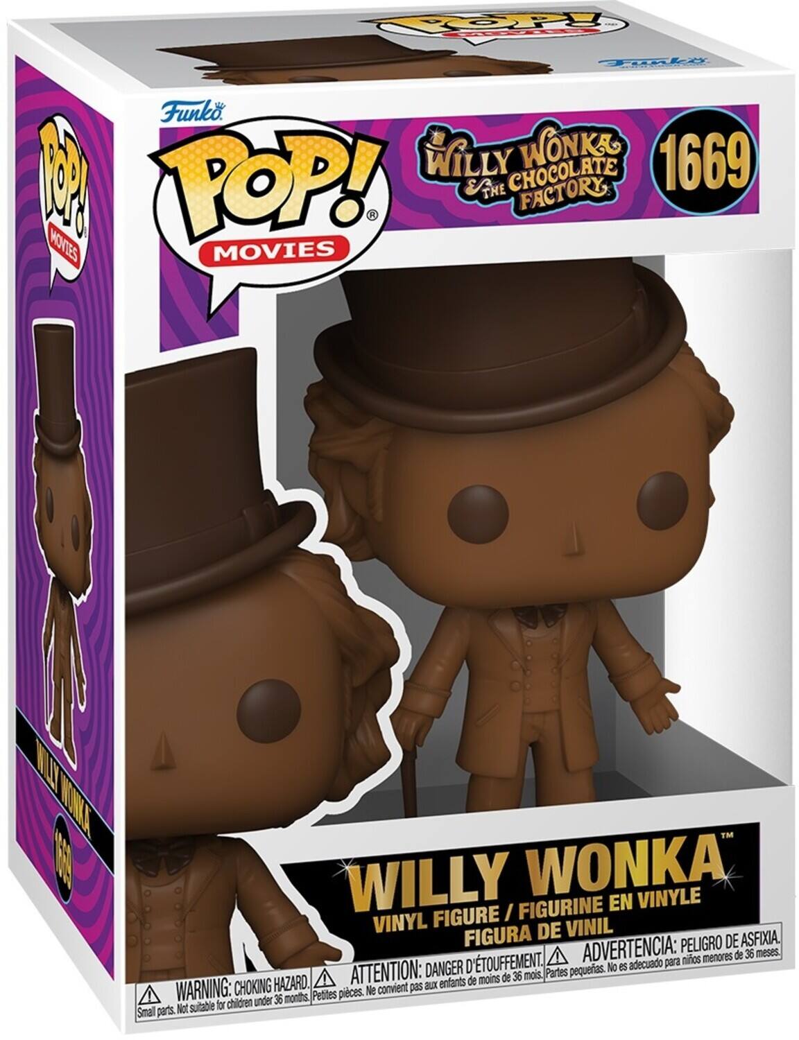 Funko Pop! Movies
Willy Wonka & The Chocolate Factory
Willy Wonka
1669
Vinyl Figure / Figurine en Vinyle
Figura de Vinil
Peligro de Asfixia
D'etouffement
Advertencia: peligro de asfixia
Para niños menores de 36 meses
Danger d'etouffement
Attention: danger d'etouffement
Petites pièces. No es adecuado para niños menores de 36 meses
Partes pequeñas. No es adecuado para niños menores de 36 meses
Warning: choking hazard
Children under 36 months
Not suitable for children under 36 months
Small parts. Not suitable for children under 36 months