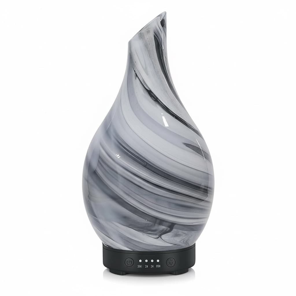 Front. FINEAK - 120ml Handmade Glass Ultrasonic Essential Oil Diffuser.
