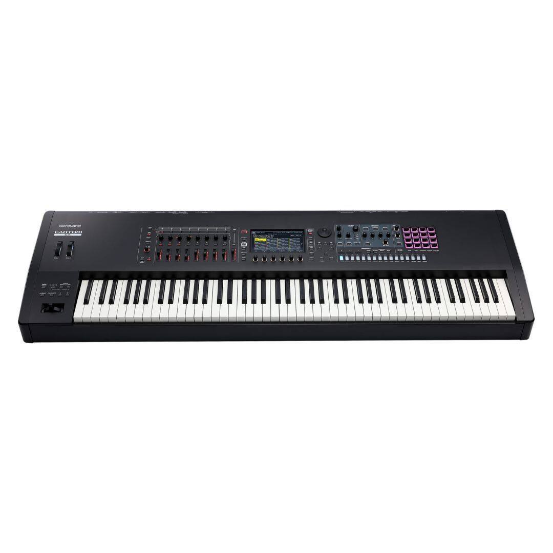 Left. Roland - Roland FANTOM-8EX 88-Key Semi-Weighted Synthesizer.
