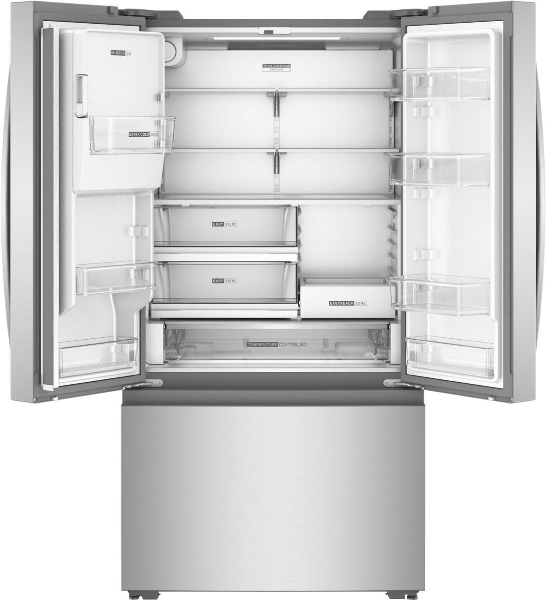 Sure, here is the corrected text from the image:

- EXTRA COLD ZONE
- EASY VIEW
- EASYREACH ZONE
- TEMPERATURE CONTROLLED