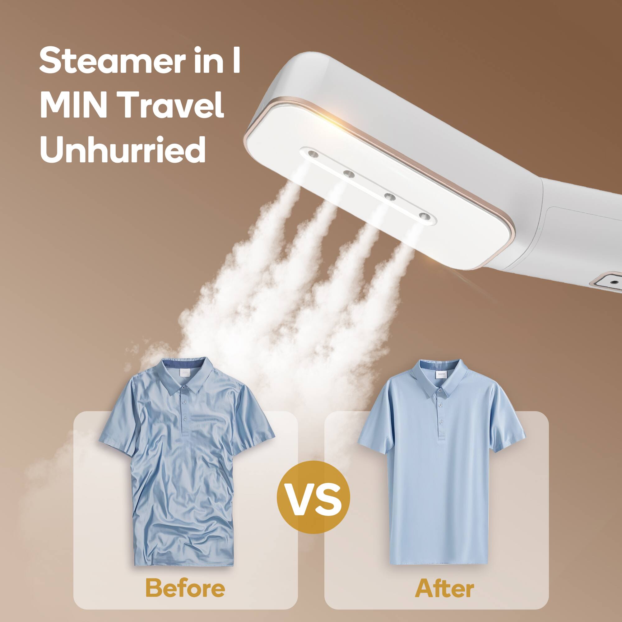 Steamer in 1 MIN Travel Unhurried

Before VS After
