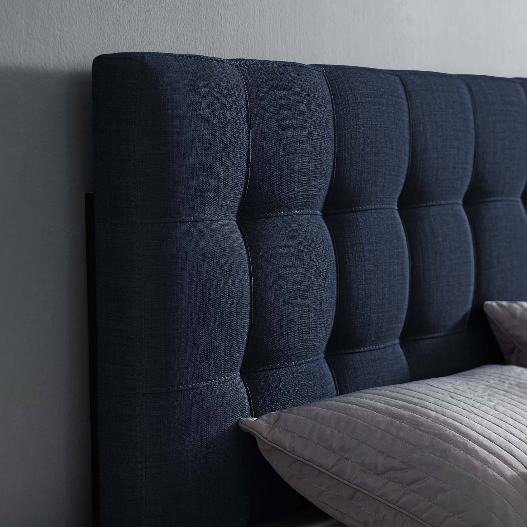 Alt View 4. Modway - Lily Upholstered Fabric King Headboard by Modway - Blue.