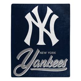 Northwest - New York Yankees 50" x 60" Signature Raschel Plush Throw Blanket - Multicolor