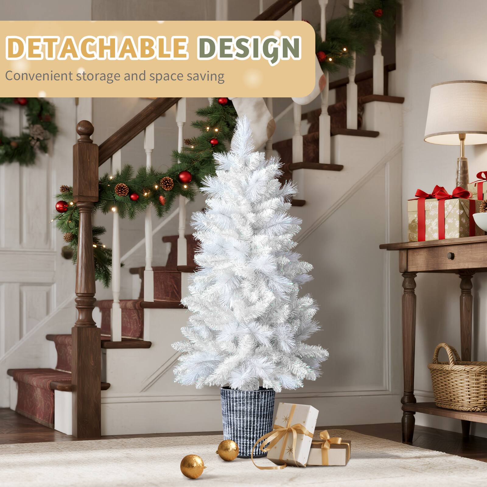 DETACHABLE DESIGN  
Convenient storage and space saving