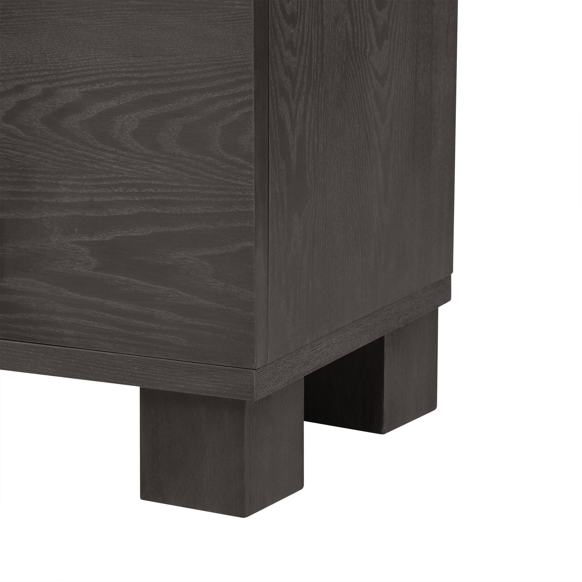 Alt View 8. Forest'nSky - Taupe Sideboard Buffet Cabinet with Adjustable Shelves and Gold Handles for Kitchen - Taupe.