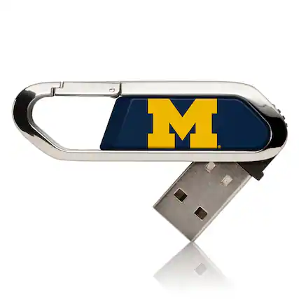 Front. Keyscaper - Michigan Wolverines 16GB Clip USB Flash Drive - Multicolor.