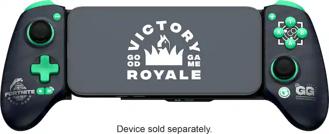 FORTNITE GOOD GAME FORTNIT
PICTORY GO GA OD ME ROYALE
+ X
Y A #1 .... GG GAME VICTORY KOYALE
Device sold separately.
