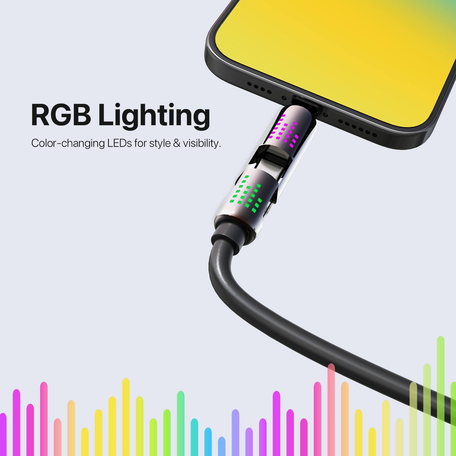 RGB Lighting  
Color-changing LEDs for style & visibility.
