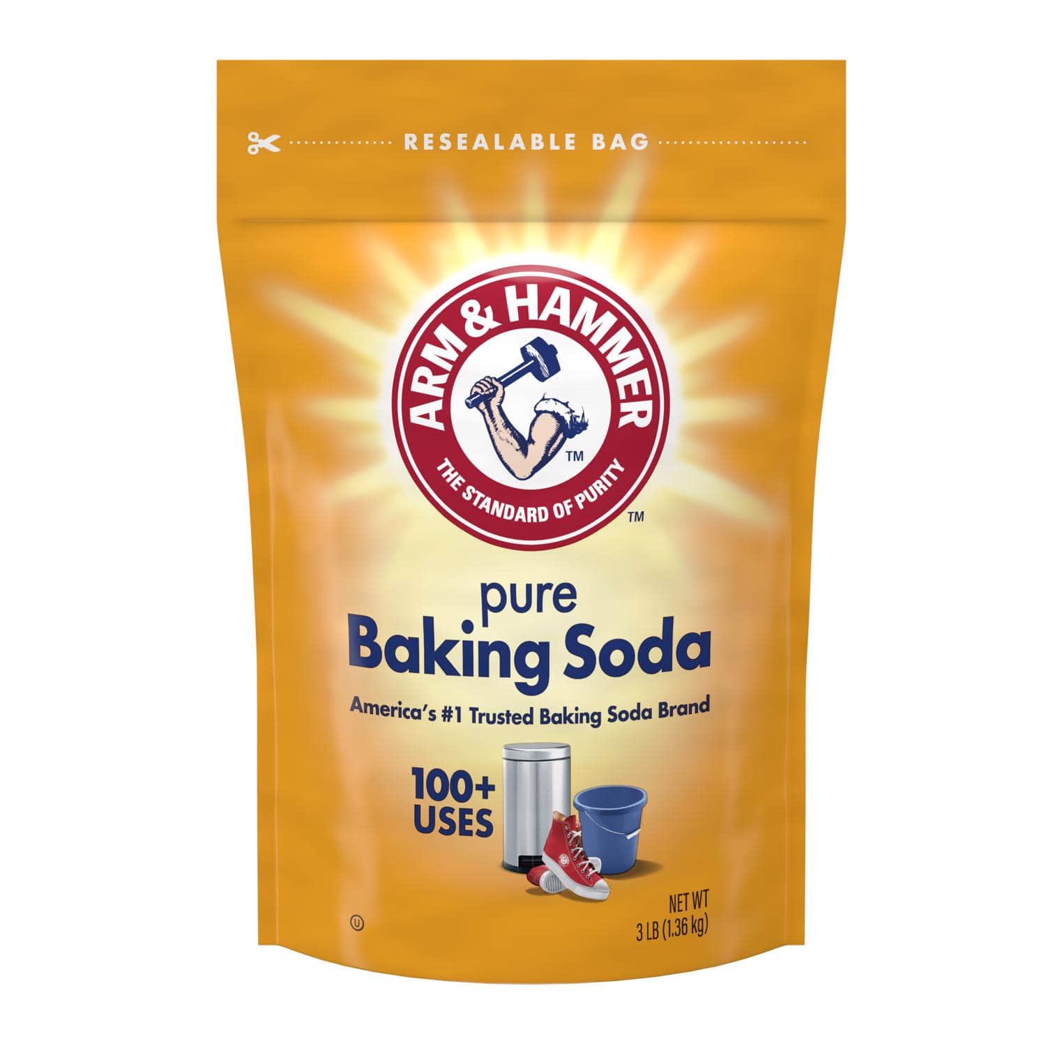 Arm & Hammer - No Scent Organic Baking Soda Cleaner Powder 3 lb