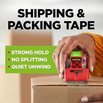 SHIPPING & PACKING TAPE

- STRONG HOLD
- NO SPLITTING
- QUIET UNWIND