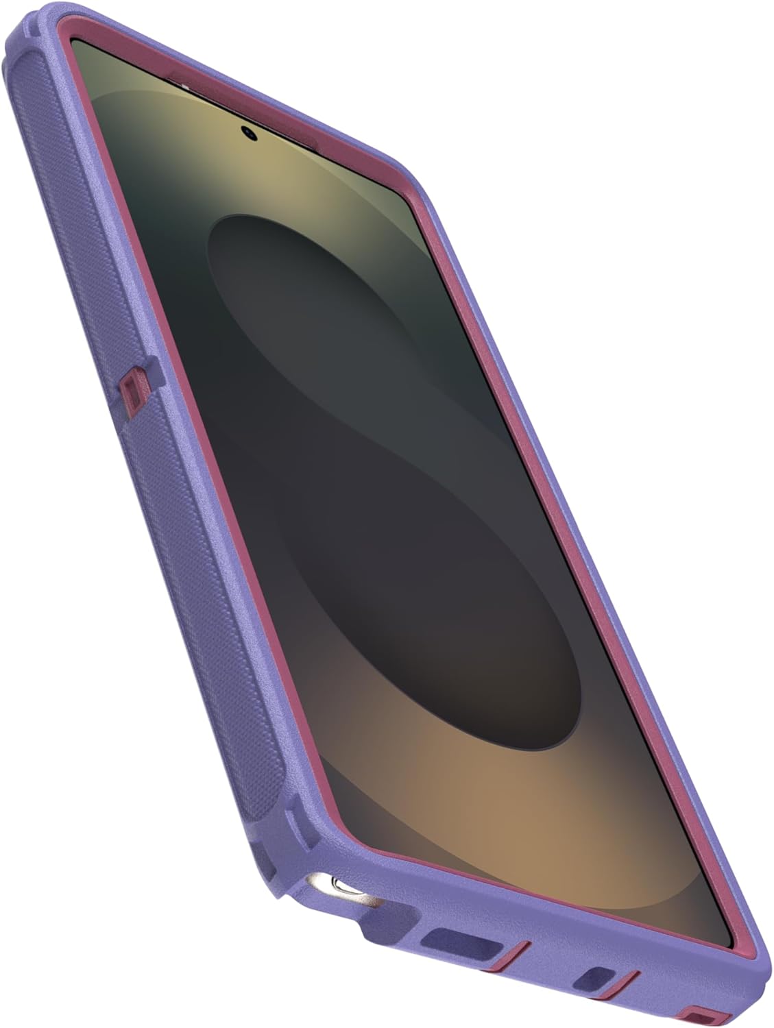 Back. OtterBox - OtterBox - Defender Series Pro Hard Shell for Galaxy S25 Ultra - Violet Current (Purple & Pink).