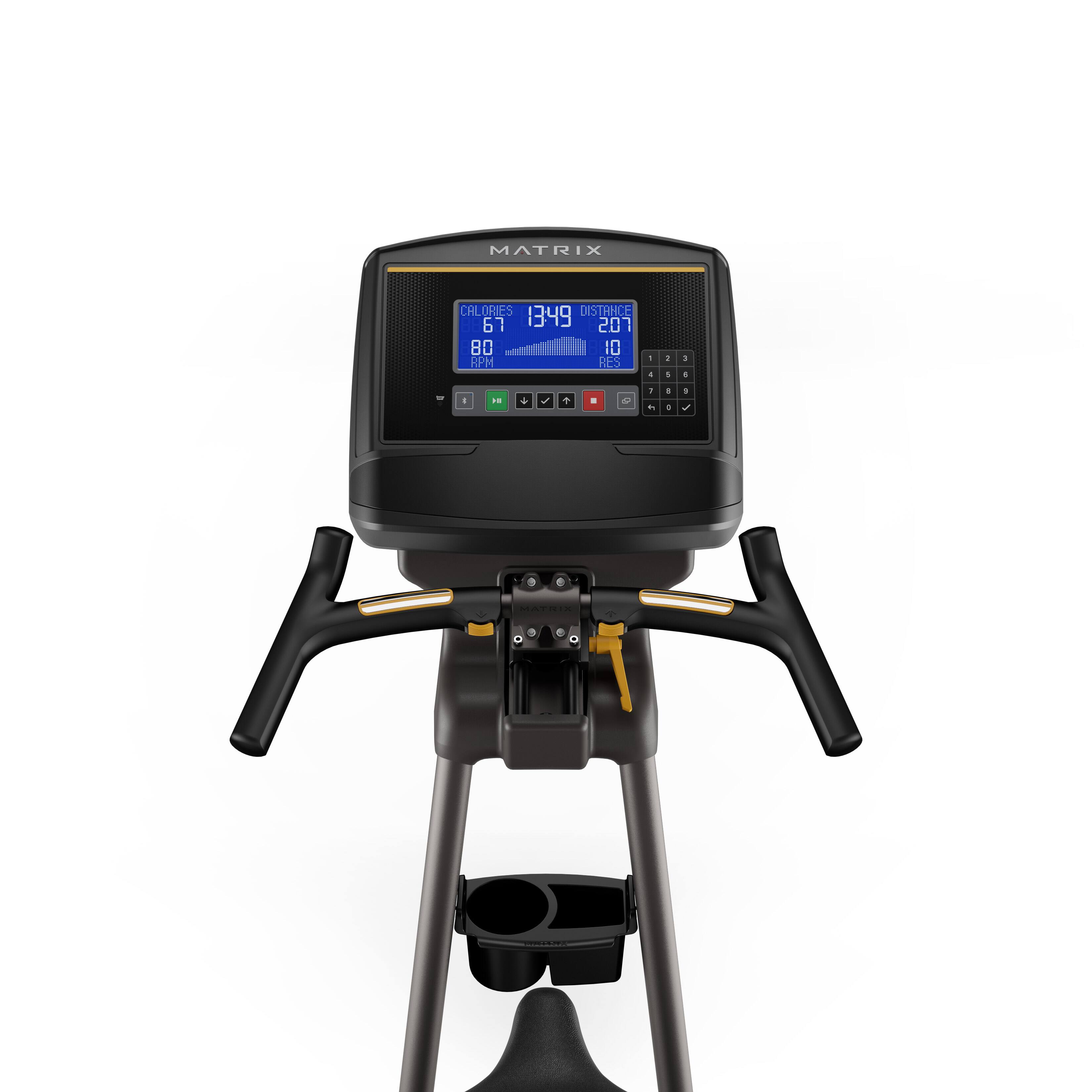 Alt View 14. Matrix - U30 Upright Bike with XR console - Black.