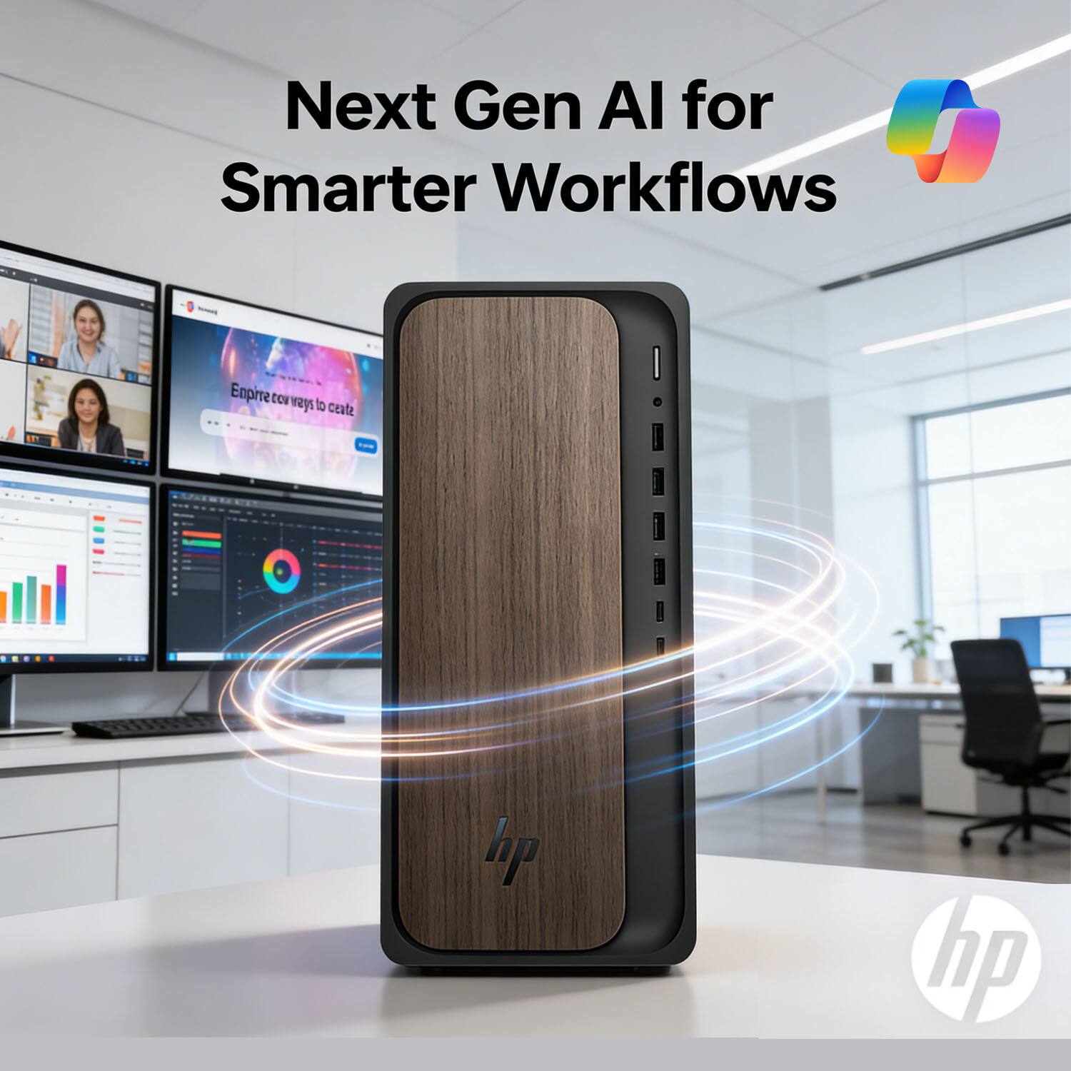 HP OmniDesk Desktop Intel Core Ultra 7 265 32GB RAM, 1TB SSD