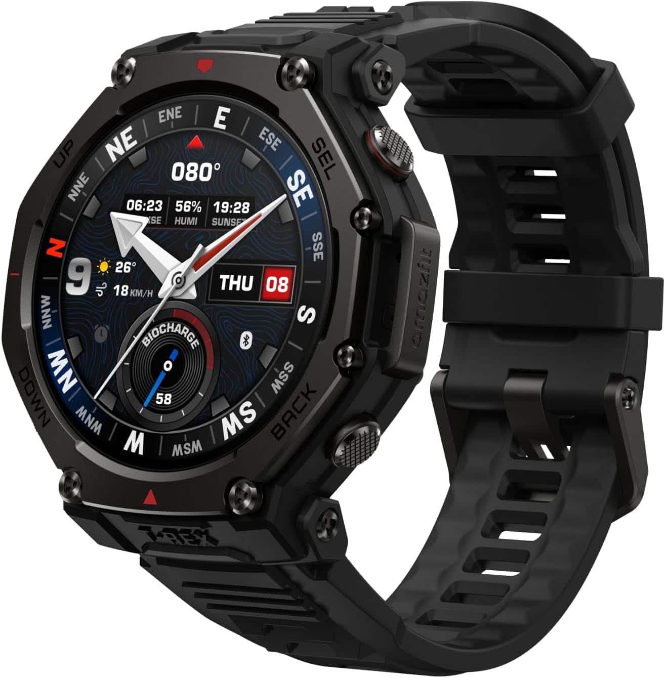 Amazfit T Rex 3 Pro Smartwatch 48mm Silicone Black (2025) Tatical