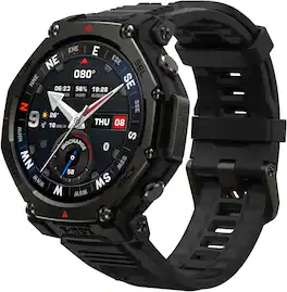 Amazfit - T-Rex 3 Pro Smartwatch 48mm Silicone - Black - (2025) - Tatical Black - (2025)