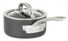 Viking - Hard Anodized Nonstick 1 Qt. Sauce Pan - Black/Gray/Silver